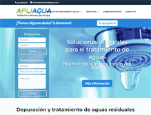 Tablet Screenshot of depuraciondelagua.com